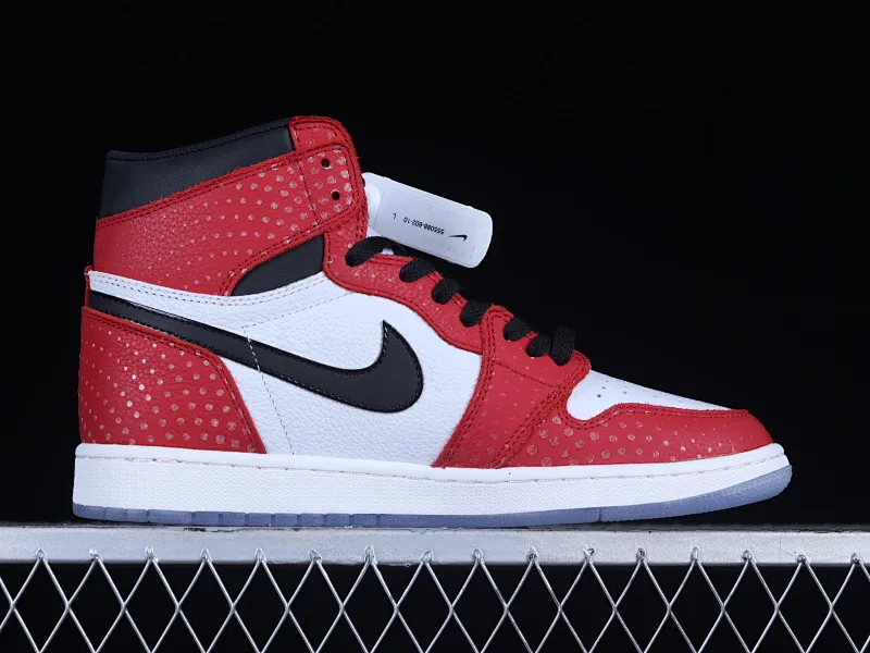 All categories Air Jordan Jordan series basketball shoes Air Jordan 1 High Pure original version Air Jordan 1 Retro High "Chicago Crystal" AJ1 Joe 1 New Chicago Spider-Man 555088-602